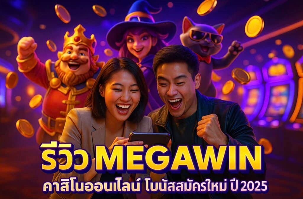 รีวิว MEGAWIN คาสิโนออนไลน์ โบนัสสมัครใหม่ปี 2025